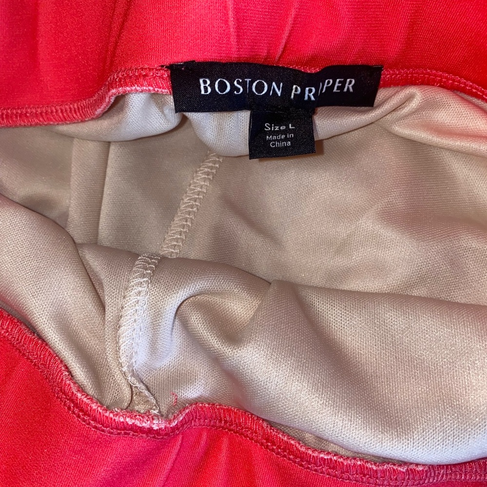 Boston Proper So Chic One Shoulder Ombre Fringe Top with matching pants. Size L - Picture 8 of 16